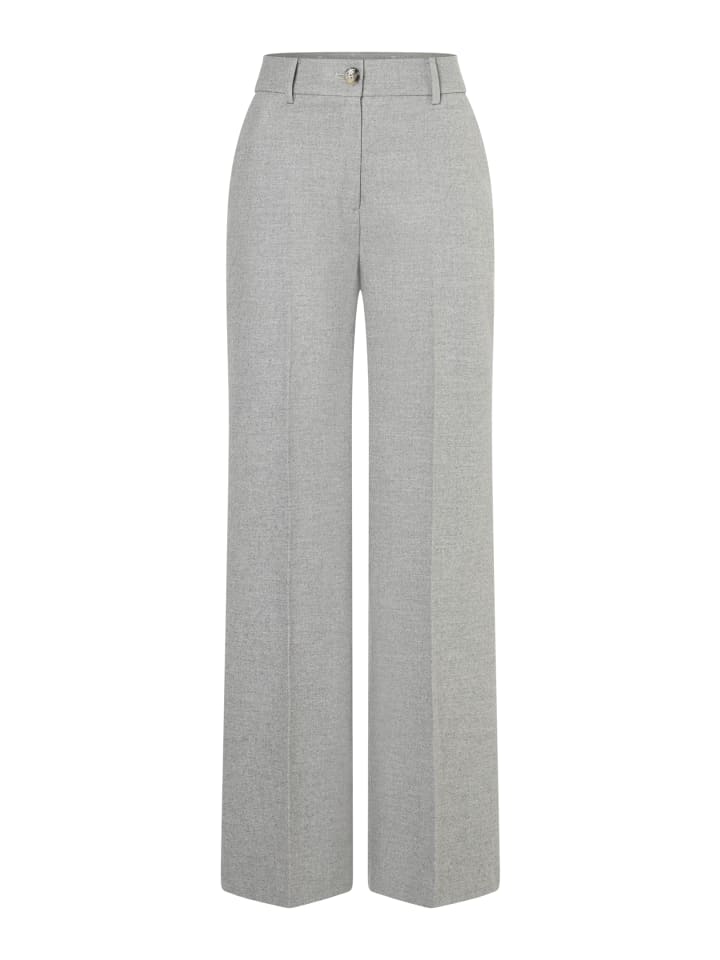 

More & More Широкие классические брюки, меланж серебристо-серого цвета