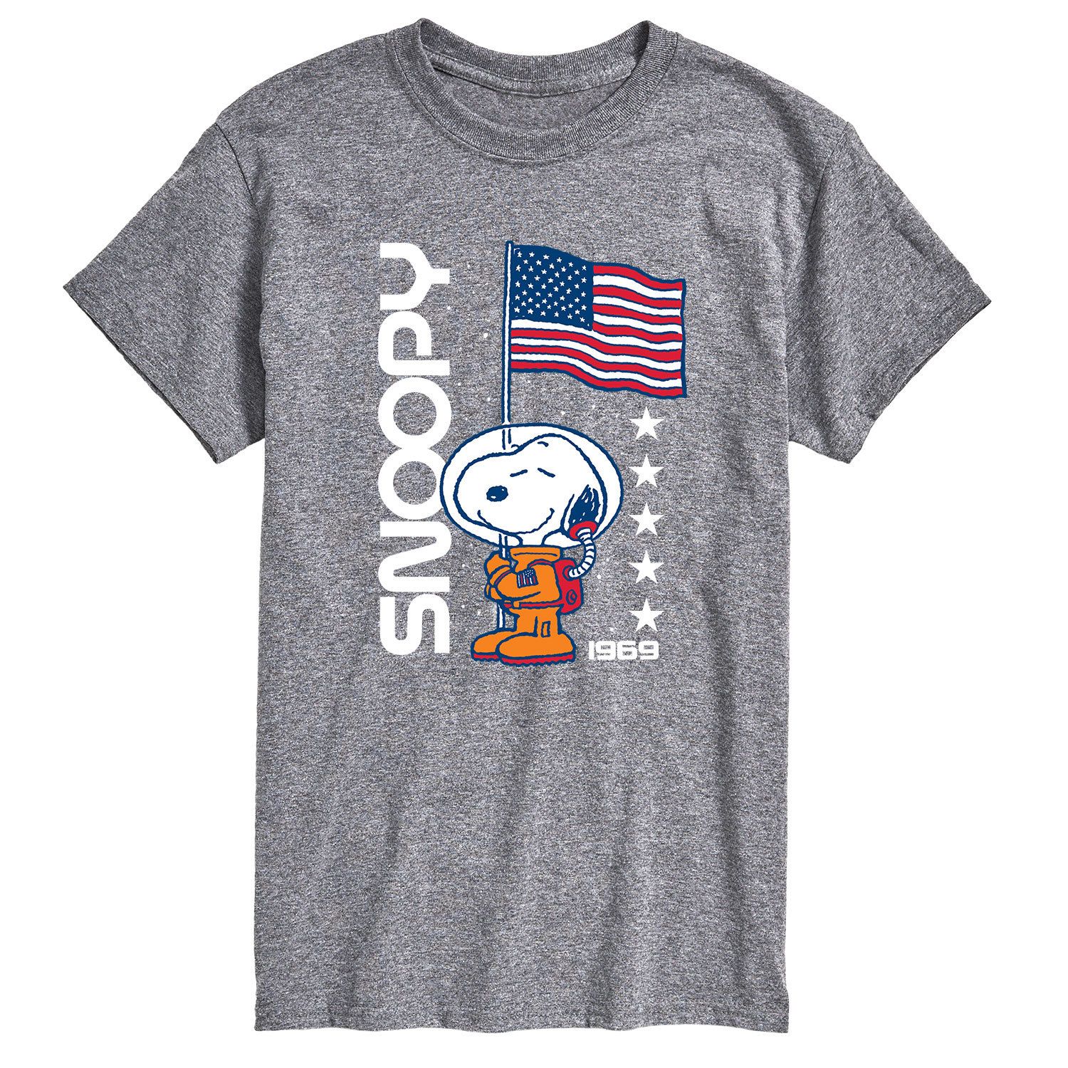 

Мужская футболка Peanuts Snoopy Flag 1969 Licensed Character