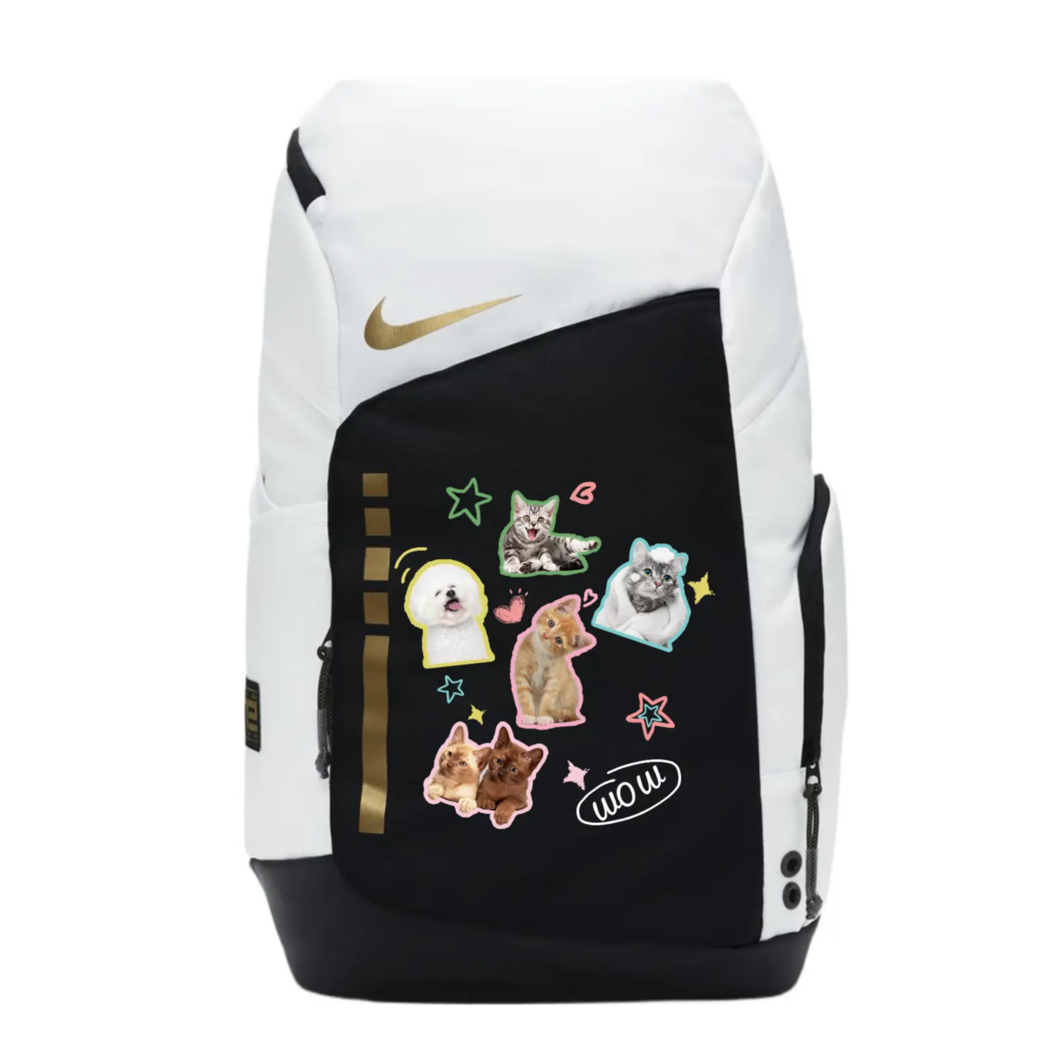 

Nike Тканевый рюкзак унисекс черный белый, WOW