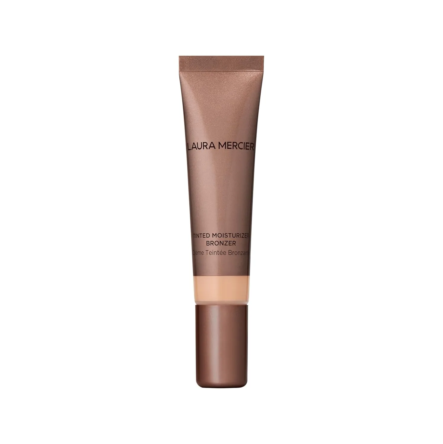 Laura Mercier Tinted Moisturizer Bronzer: стойкий крем-бронзер с легким покрытием, увлажняет 12 часов, некомедогенный, 6 оттенков, 01 Sunshine - Fair Bronze