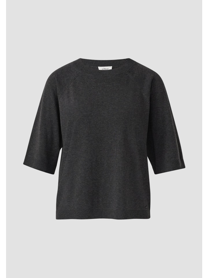 

Вязаный свитер цвета 9898_темно-серый s.Oliver