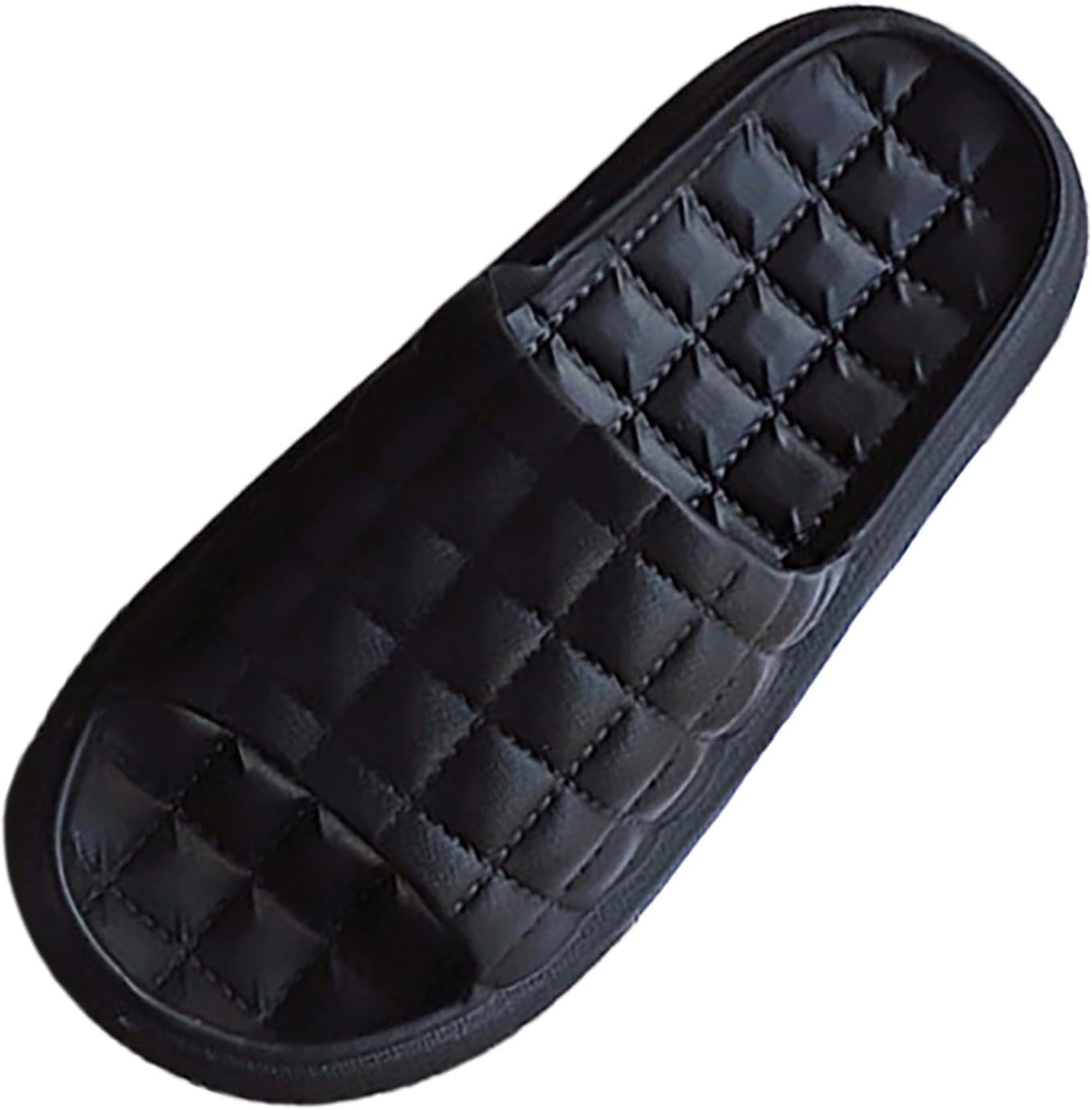 

Женские летние тапочки для ванной комнаты, мужские тапочки для пар, гостиничные тапочки с мягкой подошвой и блестящими вставками для женщин Generic, черный