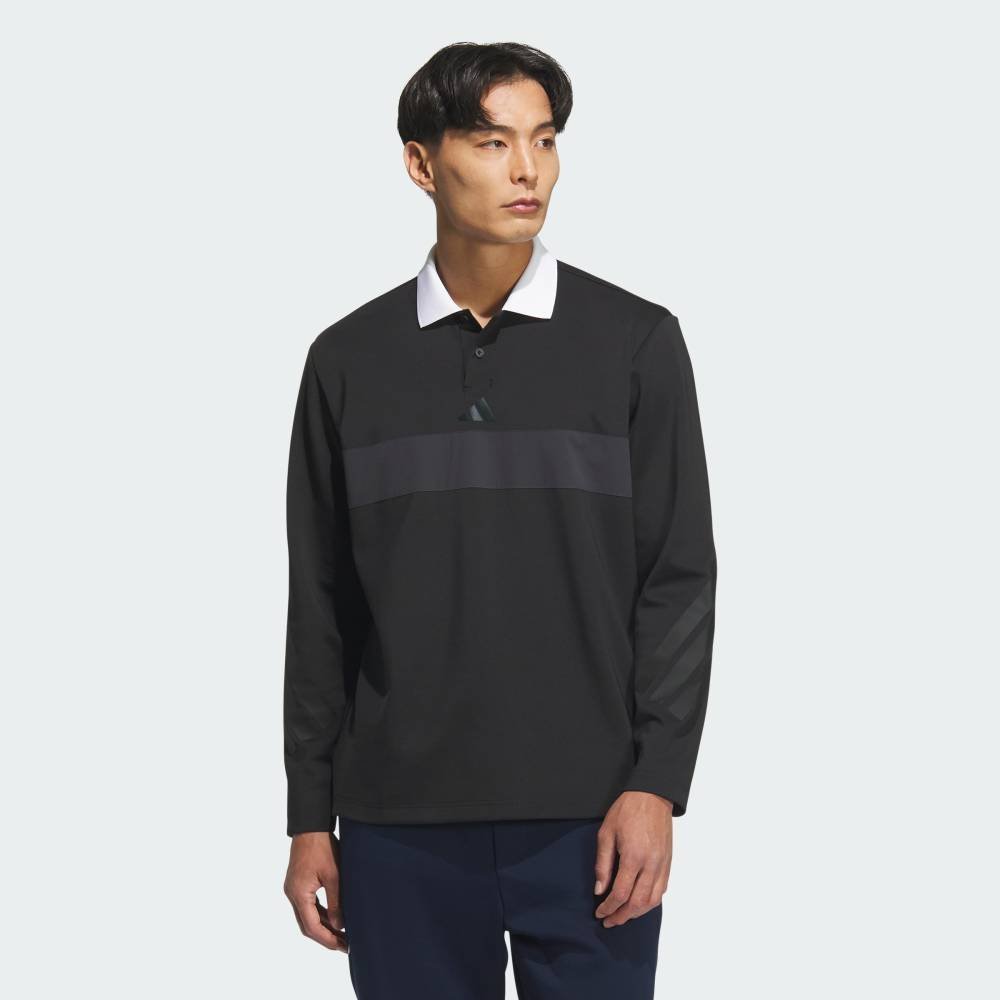 Футболка-поло Adidas с длинным рукавом Adidas, black
