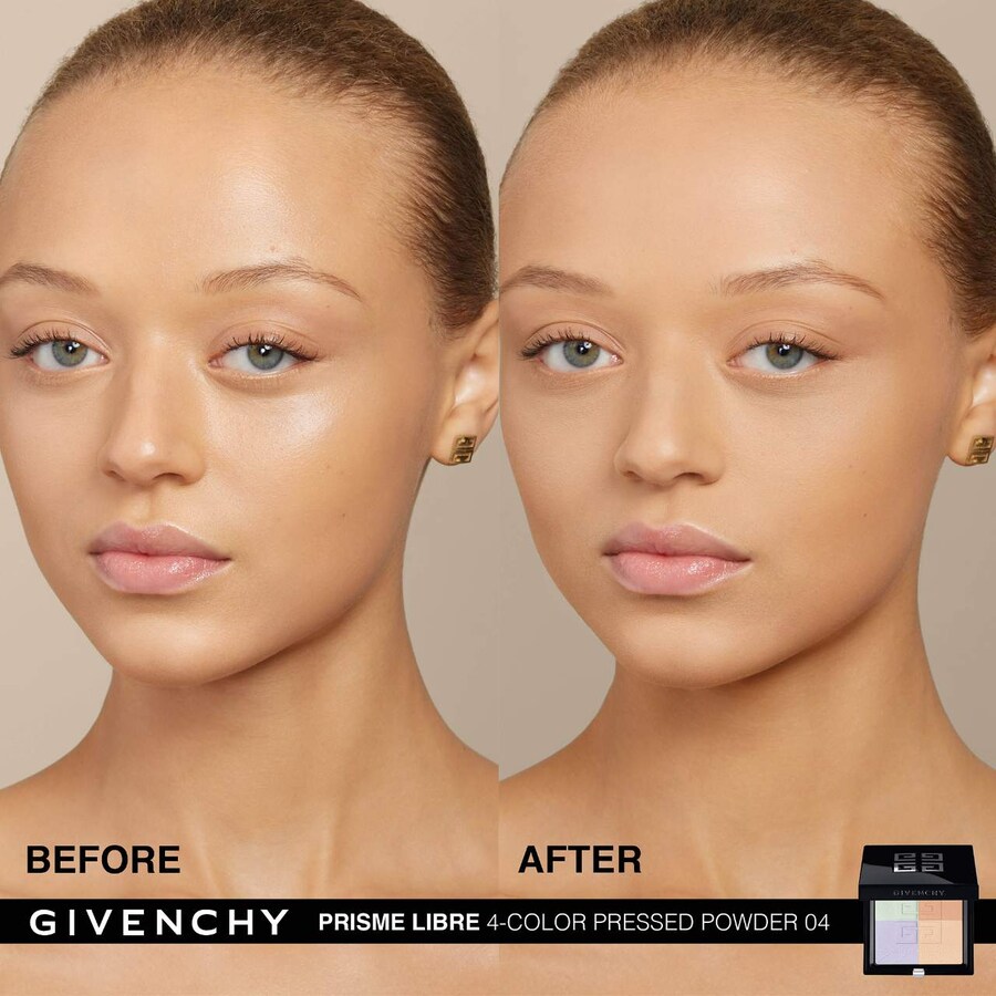 Прессованная матирующая пудра Prisme Libre для разглаживания и коррекции цвета Givenchy, 0.2 oz /7 g, 04 Mousseline Acidulee — фото 2