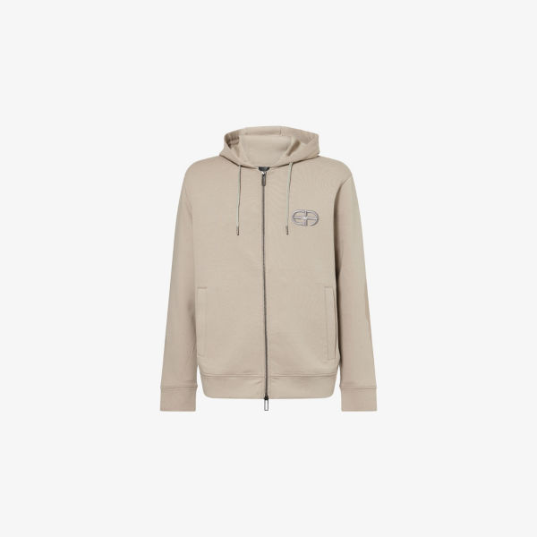 

Худи Emporio Armani с логотипом, бежевый