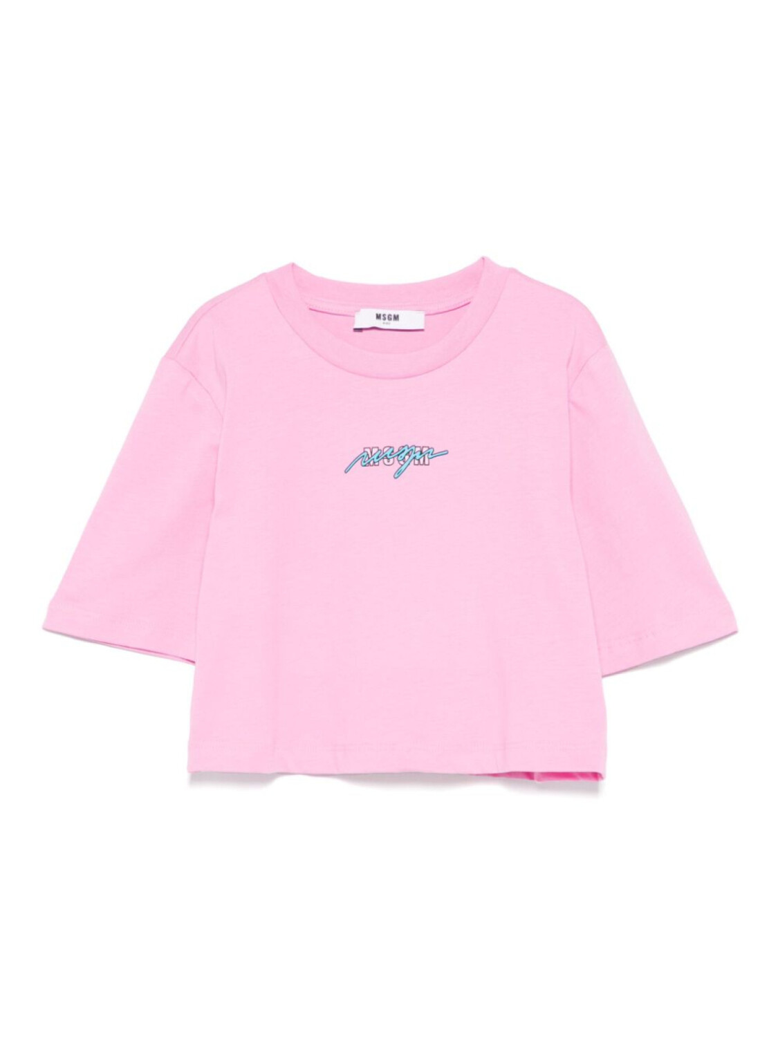

MSGM Kids укороченная футболка из джерси, розовый