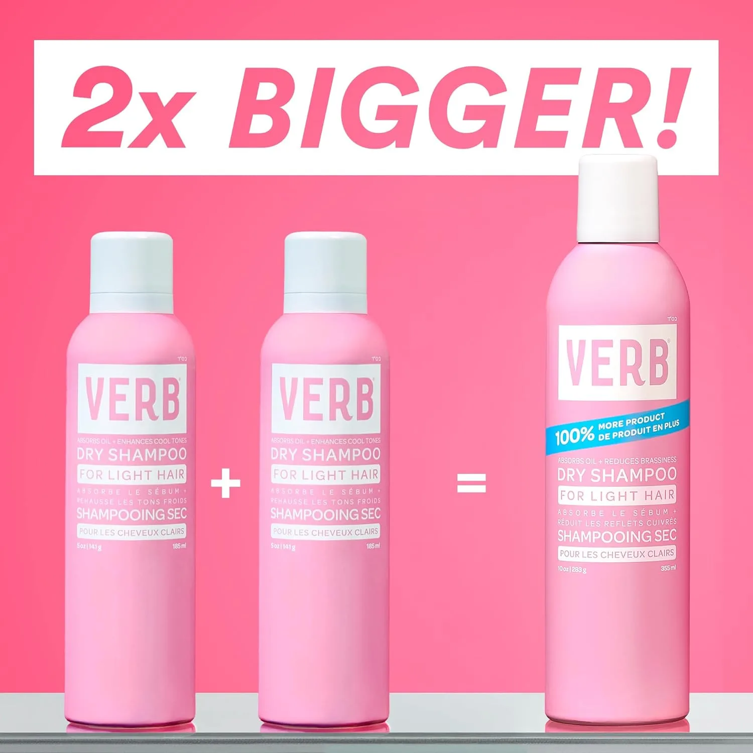 VERB Dry Shampoo Light - сухой шампунь для светлых тонов, освежает, абсорбирует жир и продлевает укладку, веганский, без парабенов и сульфатов 283.50 г (1 шт.) — фото 2