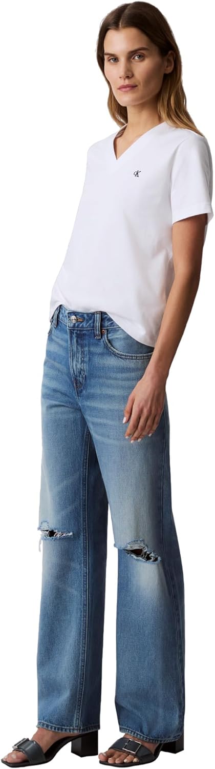 Женские прямые джинсы Calvin Klein 90-х годов, Gold Dust — фото 3