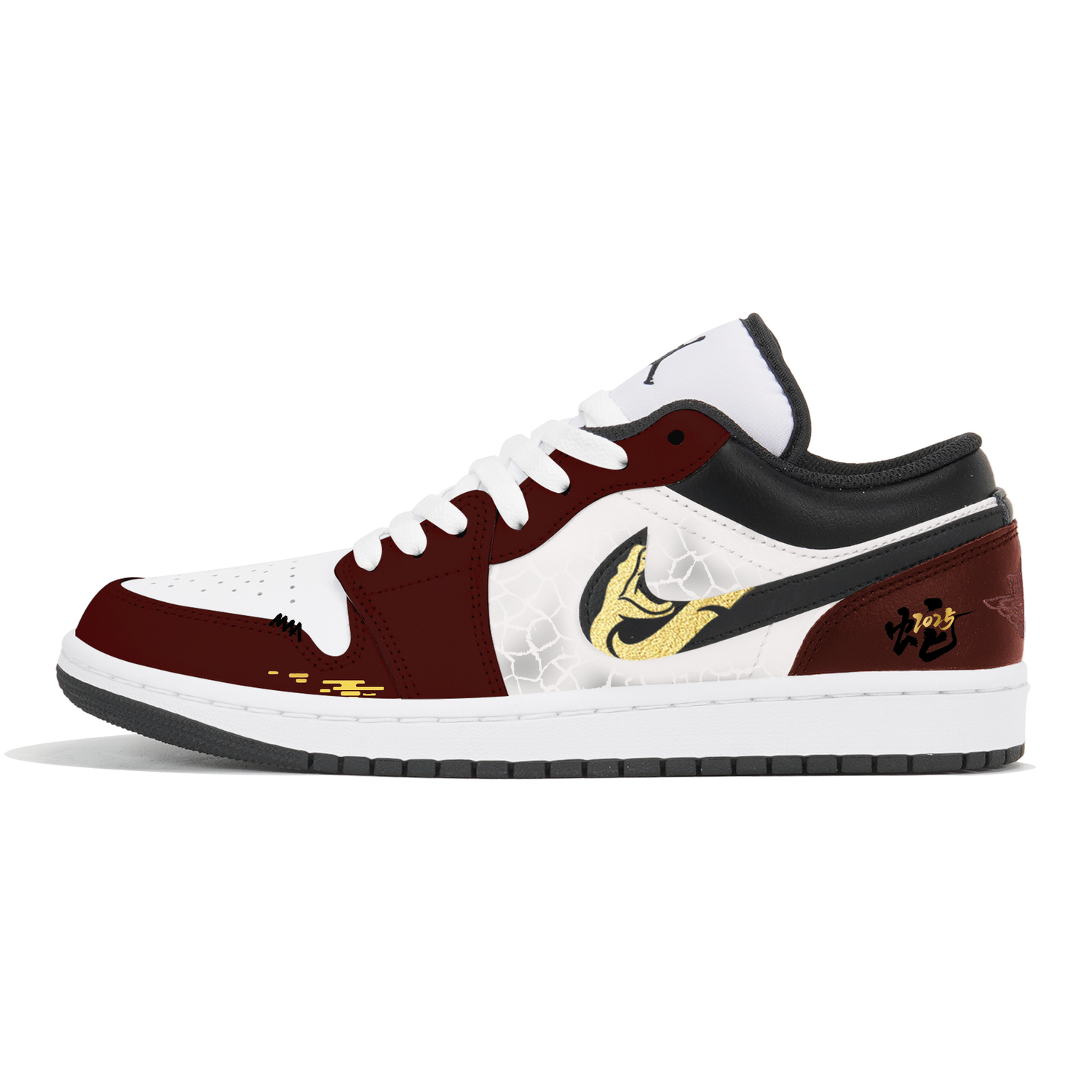 

Jordan Кроссовки Air 1 Vintage мужские низкие Black/White/Yellow