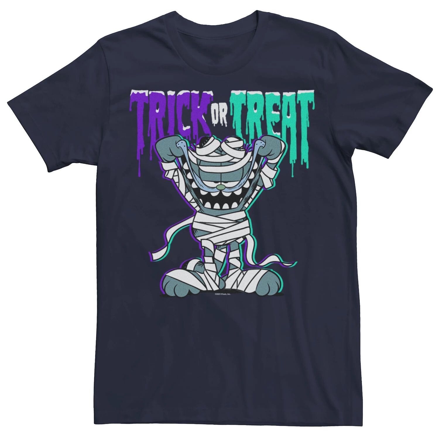 

Мужская костюмная футболка Garfield Trick-Or-Treat Mummy Licensed Character