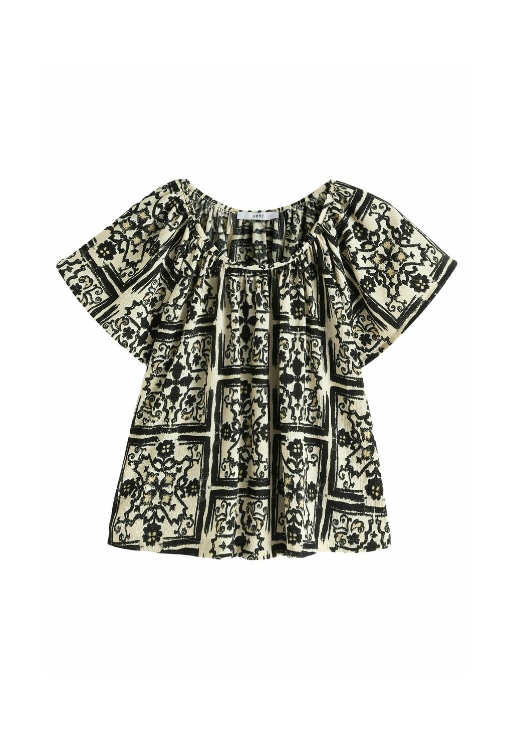 

REGULAR FIT Next, Блузка Next, однотонный принт Textured Flutter Sleeve