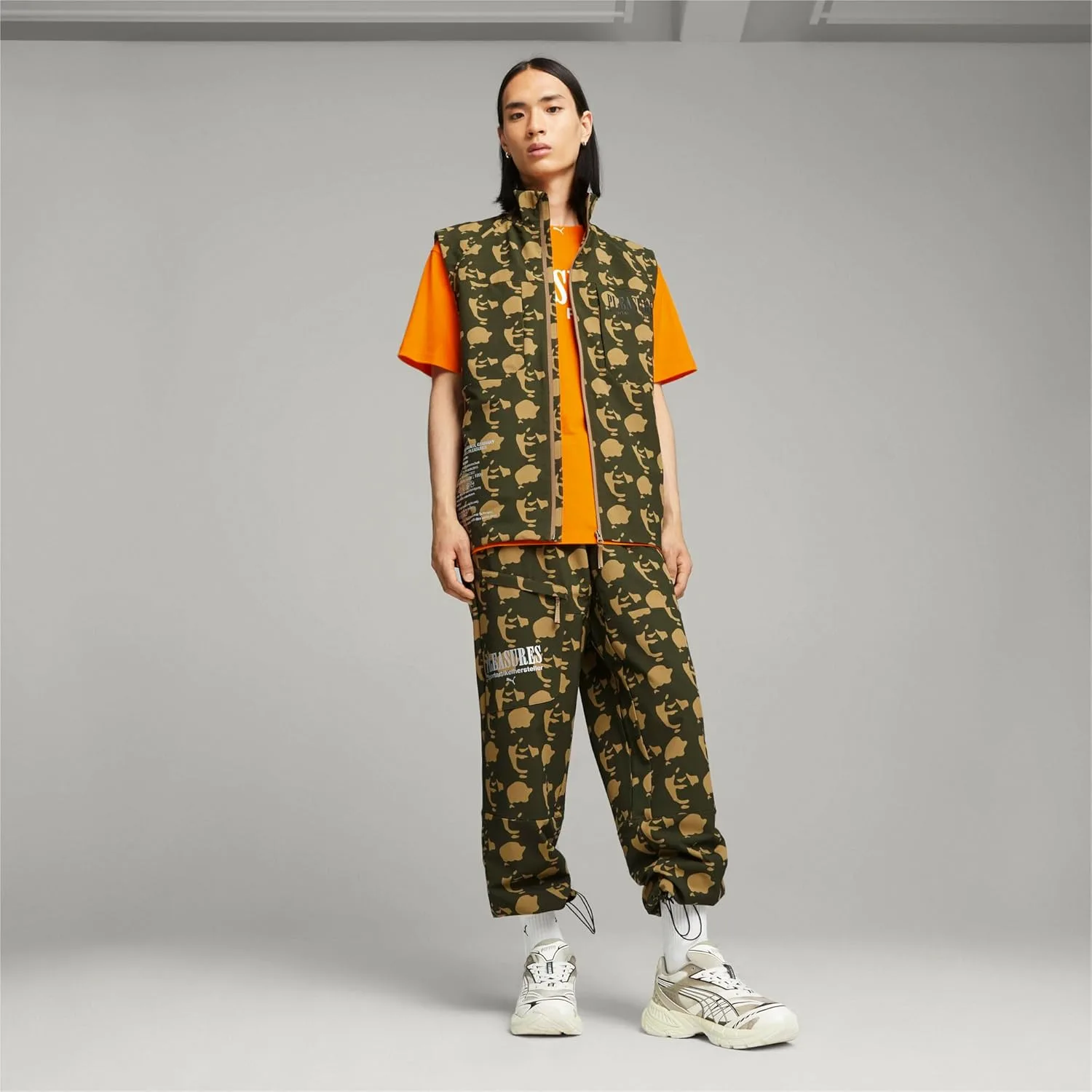 Мужские кроссовки PUMA Velophasis Overdyed Pleasures, зеленый/желтый — фото 2