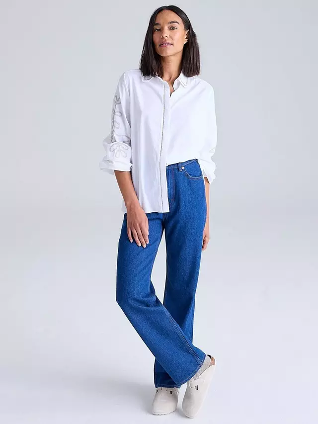 

Топ Cape Cove Braid Stitch Collar, белый