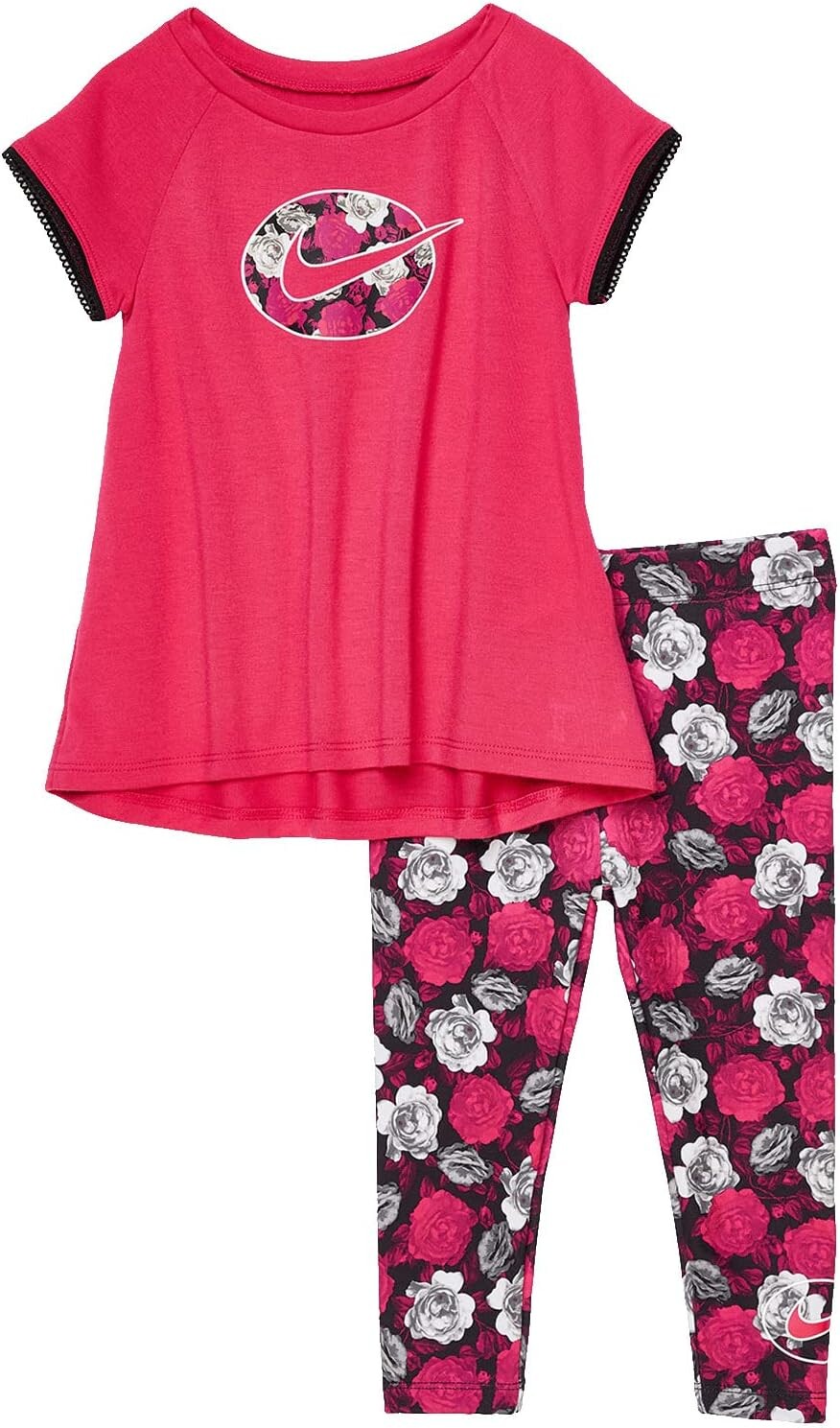 

Детский набор Nike Printed Tunic and Leggings Set, цвет Rush Pink