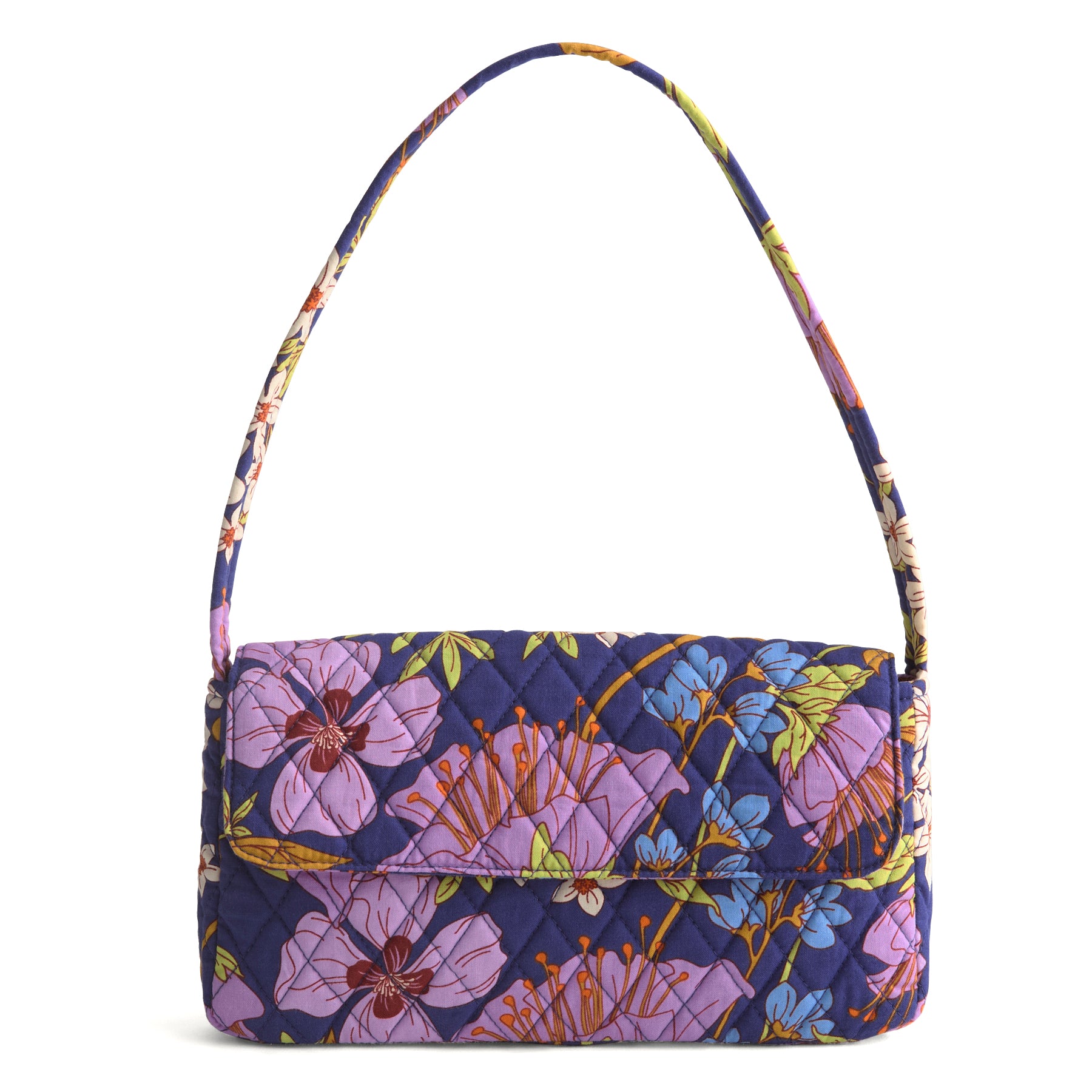 

Хлопковая сумка-клатч с клапаном на плечо Vera Bradley, Coffee Garden