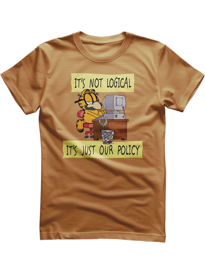 

Футболка Это нелогично, это просто наша политика золотого цвета Garfield, Золотой, Футболка Это нелогично, это просто наша политика золотого цвета Garfield