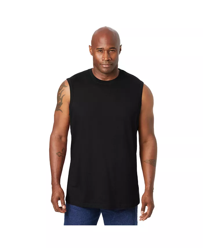 

Высокая футболка Muscle без усадки легкая Kingsize, черный