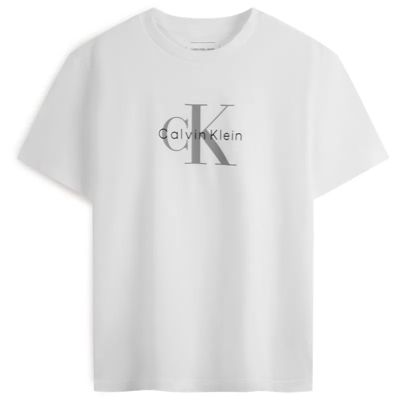 Футболка Calvin Klein с коротким рукавом лавандово-фиолетовая — фото 4