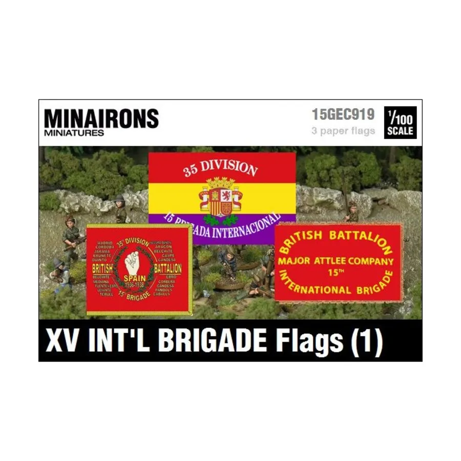 

Флаги XV интернациональной бригады, Spanish Civil War - Decals & Flags (1:100)