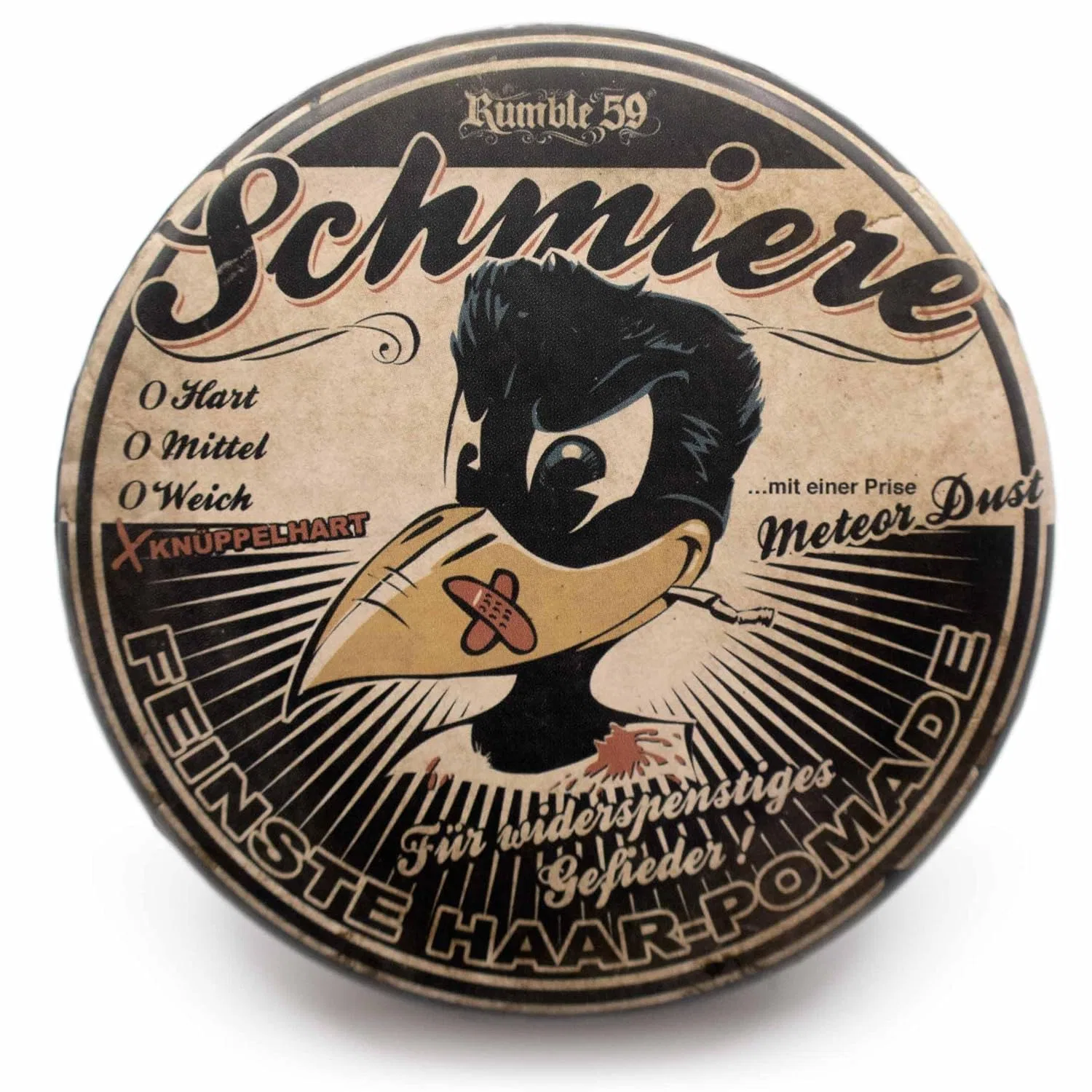 Помада для укладки волос «Schmiere knüppelhart» 140 г от Rumble59 Schmiere Feinste Haar-Pomade