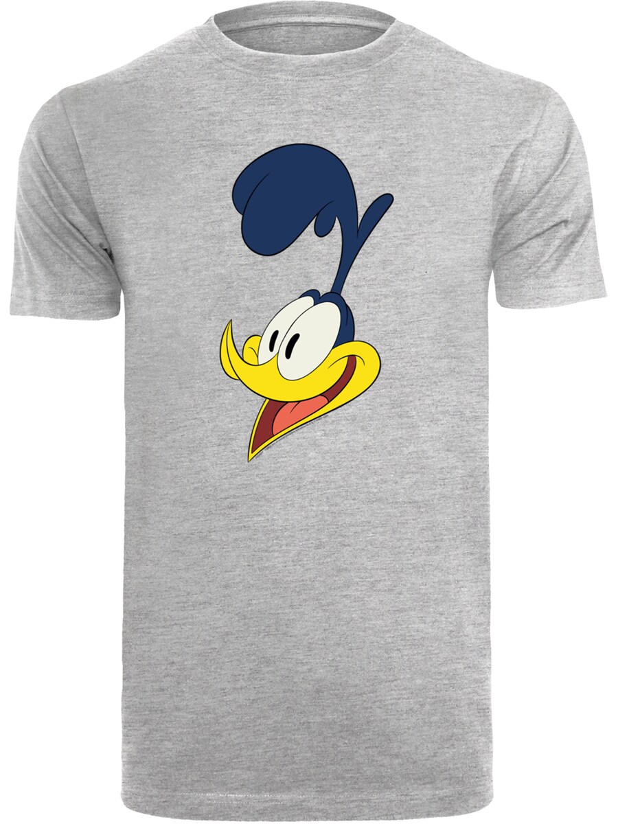 

Рубашка F4NT4STIC Looney Tunes Road Runner Face, пятнистый серый