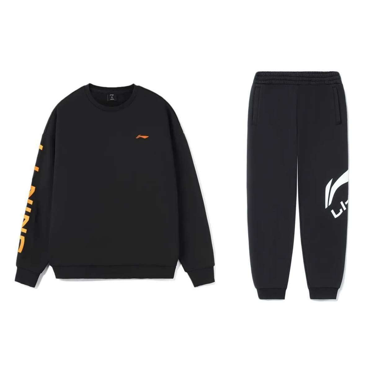 

Мужская повседневная спортивная одежда LiNing, черная