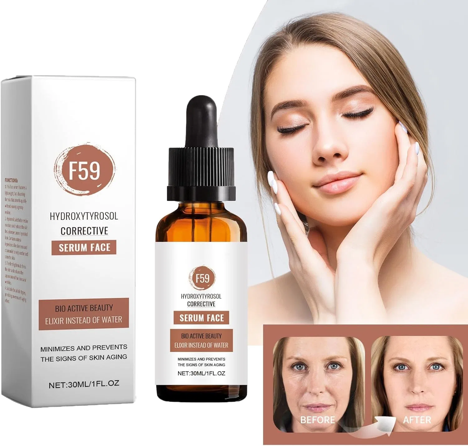 Лосьон для лица Glossy Skin Drop увлажняющий, Generic, 30 мл, дынный лед — фото 3