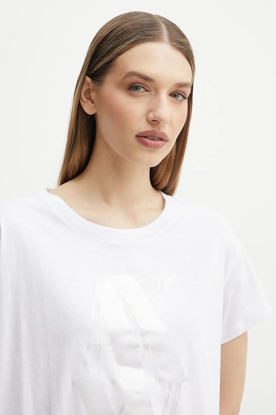 

Хлопковая футболка Armani Exchange, белый