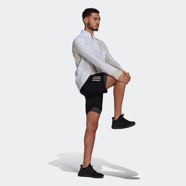 Куртка adidas Causual Sports Running Stand-up Collar Jacket Male White, белый — фото 4