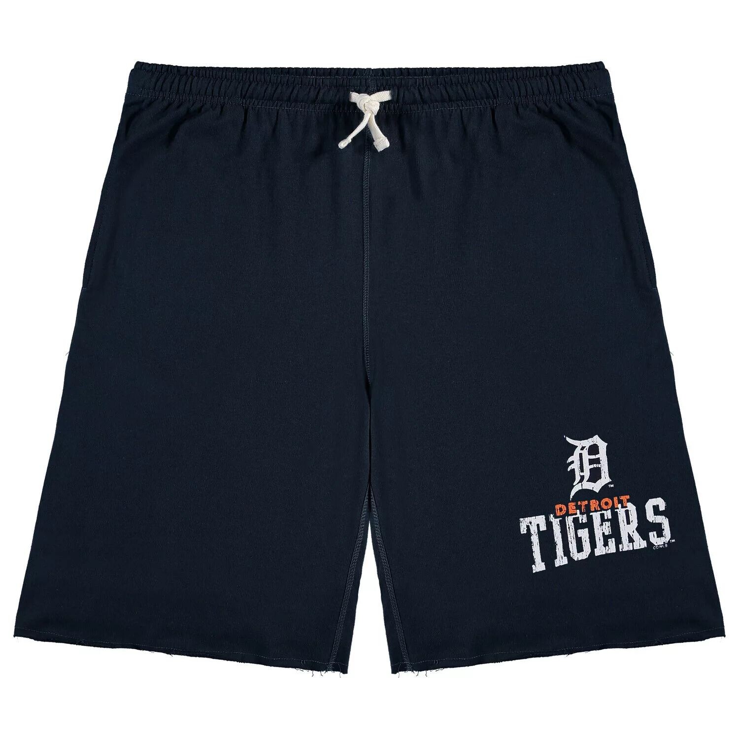 

Мужские темно-синие шорты из френч терри Detroit Tigers Big & Tall