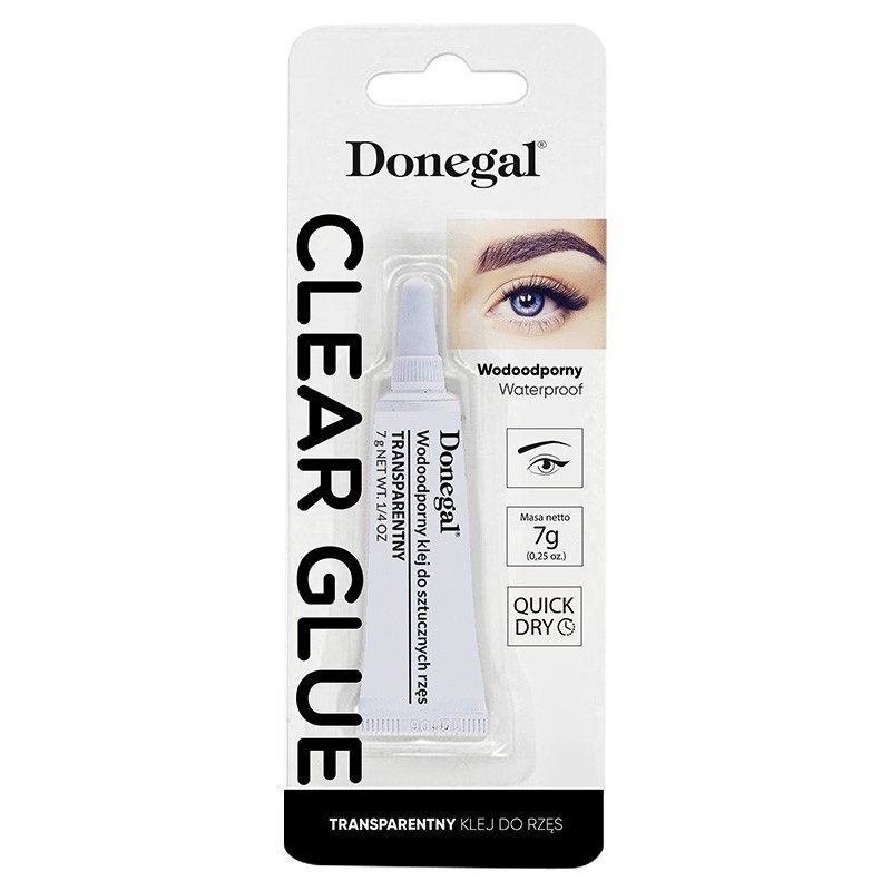 

Donegal, Clear Glue водостойкий клей для ресниц Прозрачный, 7 г