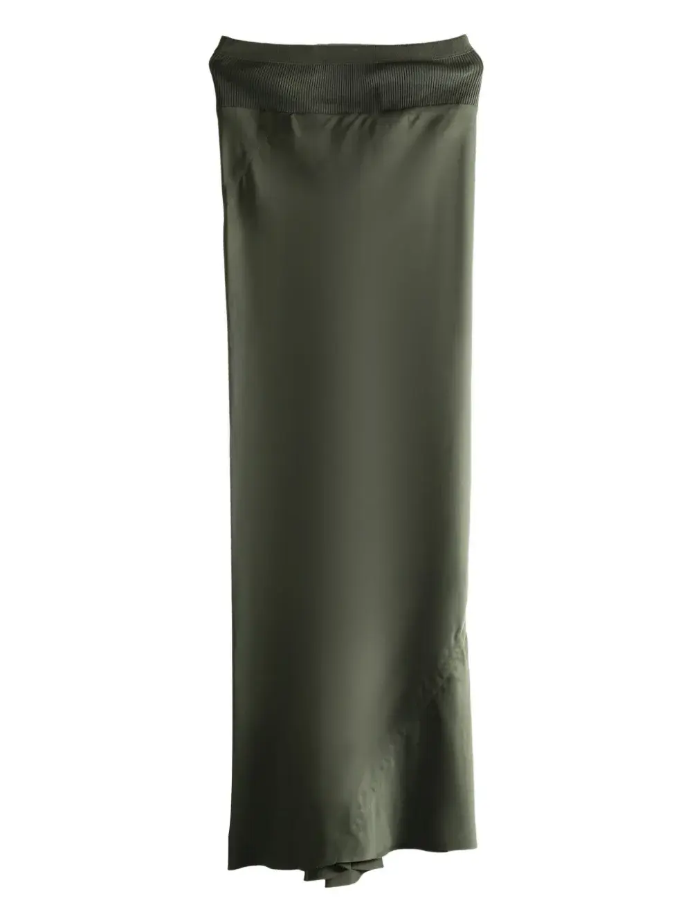 

Длинная юбка в рубчик Rick Owens, зеленый