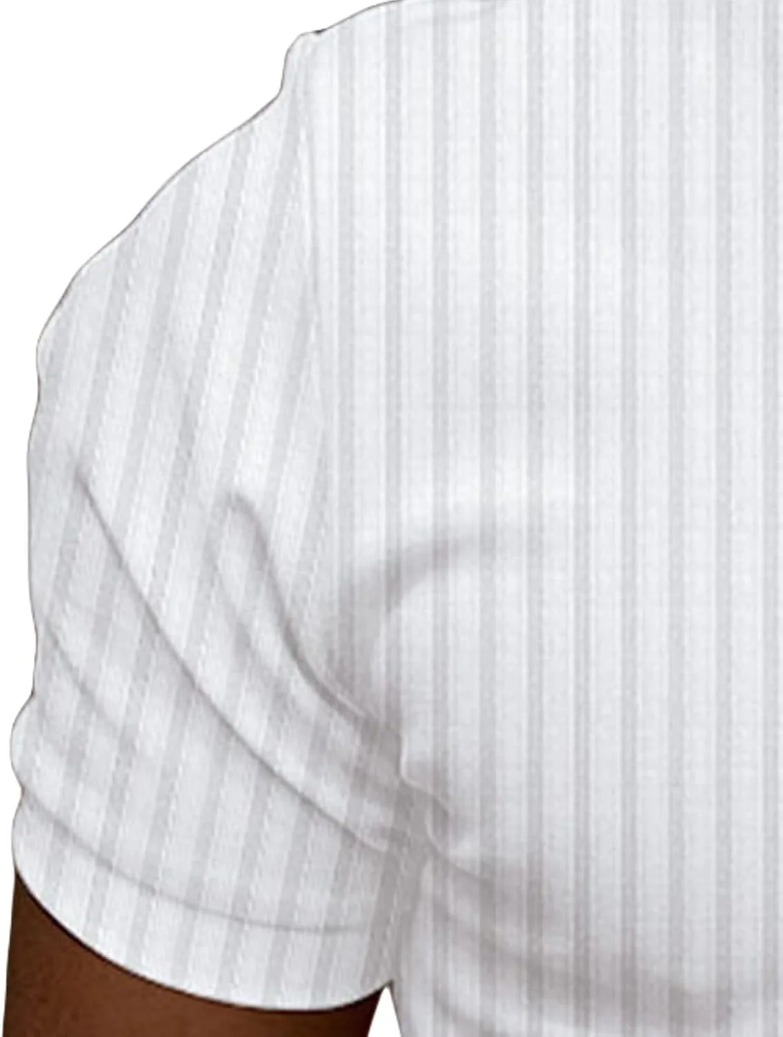 Мужская поло с коротким рукавом и молнией, Casual, Slim Fit — фото 3