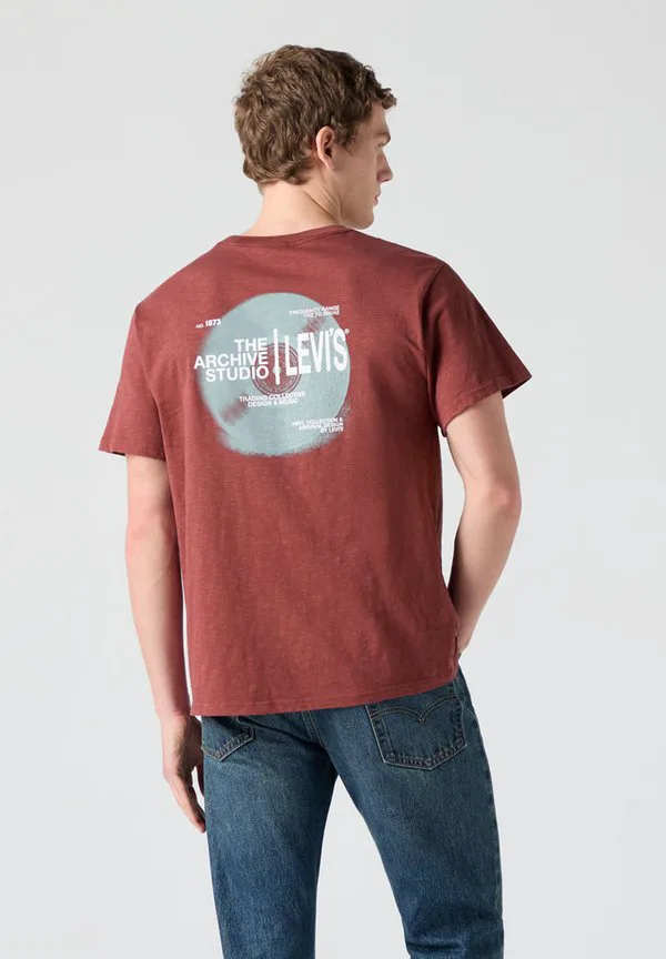 Футболка с принтом в виде квадратов (ss tee boxtab print tshirt) Levi'S, Crushed Berry