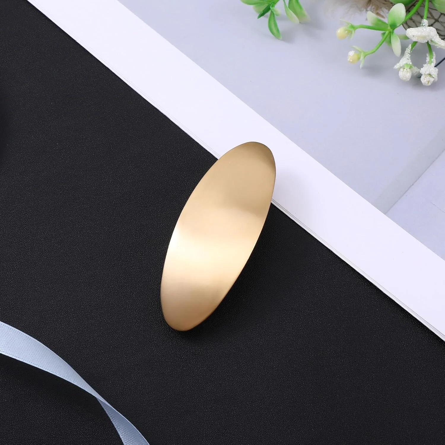Женская заколка для волос «French Hairclip» золотистая Bremorou — фото 4