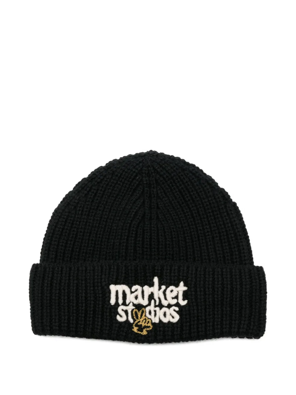 

Вышитая шапка с логотипом Market, черный