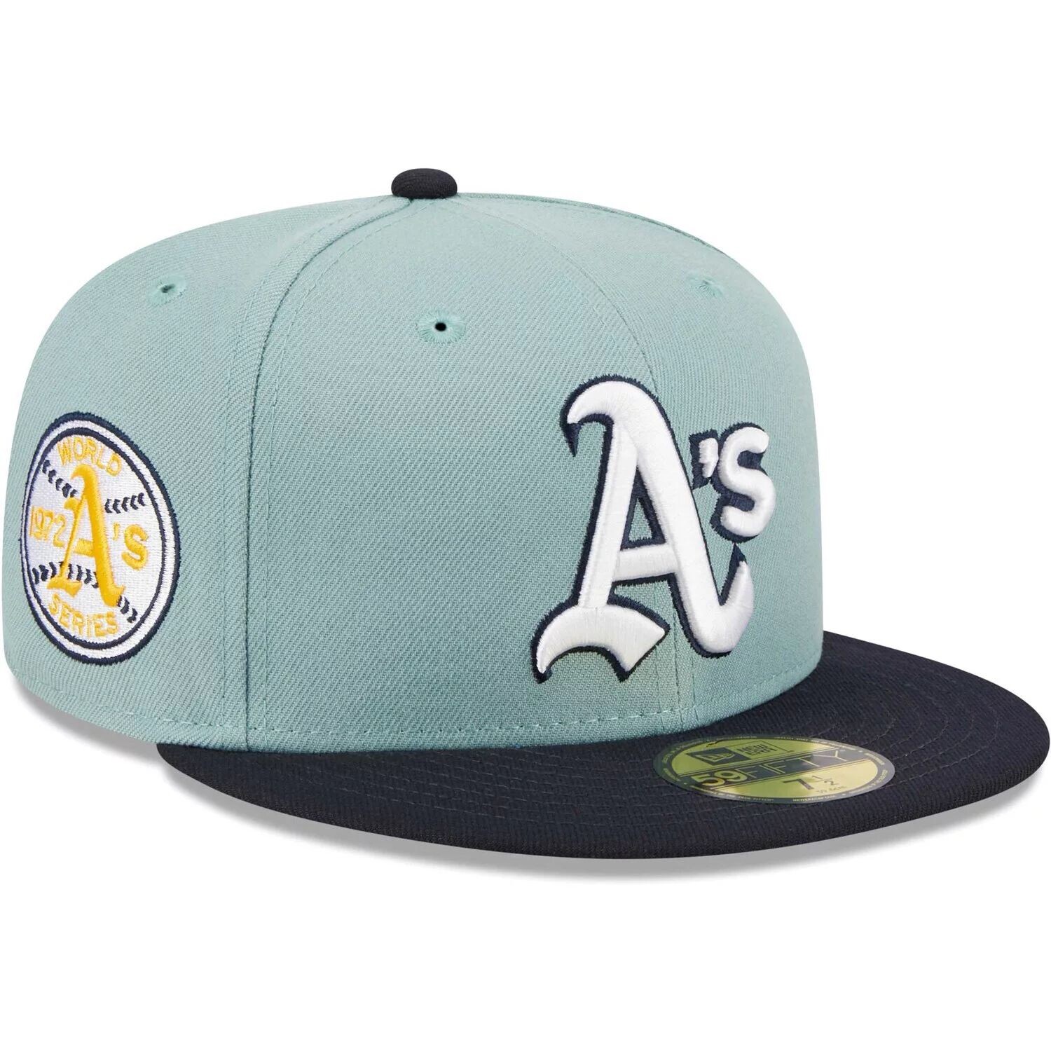 

Мужская шляпа New Era светло-синяя/темно-синяя Oakland Athletics Beach Kiss 59FIFTY