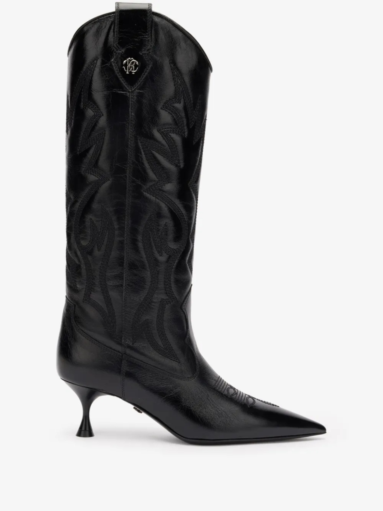 Стеганые ботинки Roberto Cavalli 40 мм, черный