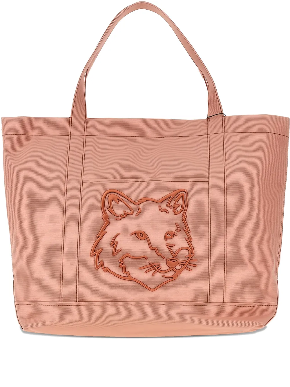 

Большая сумка-тоут Fox Head Maison Kitsuné, розовый