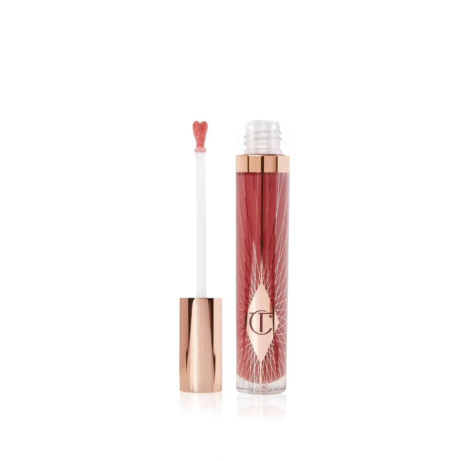 Charlotte Tilbury Collagen Lip Bath - Блеск для губ, придающий им объем и сияние - Формула с ухаживающими компонентами для увлажнения и питания губ, Walk Of No Shame - berry rose