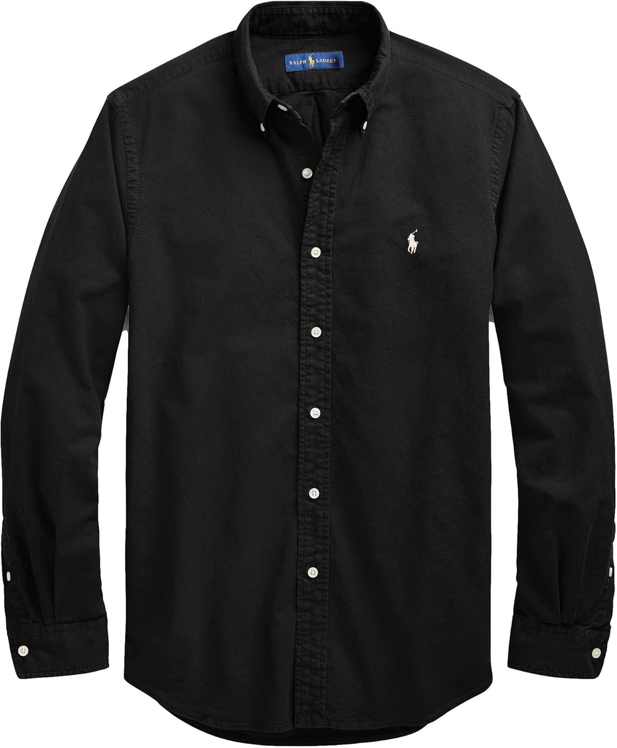 

Polo Ralph Lauren мужская классическая оксфордская рубашка с длинным рукавом, Black
