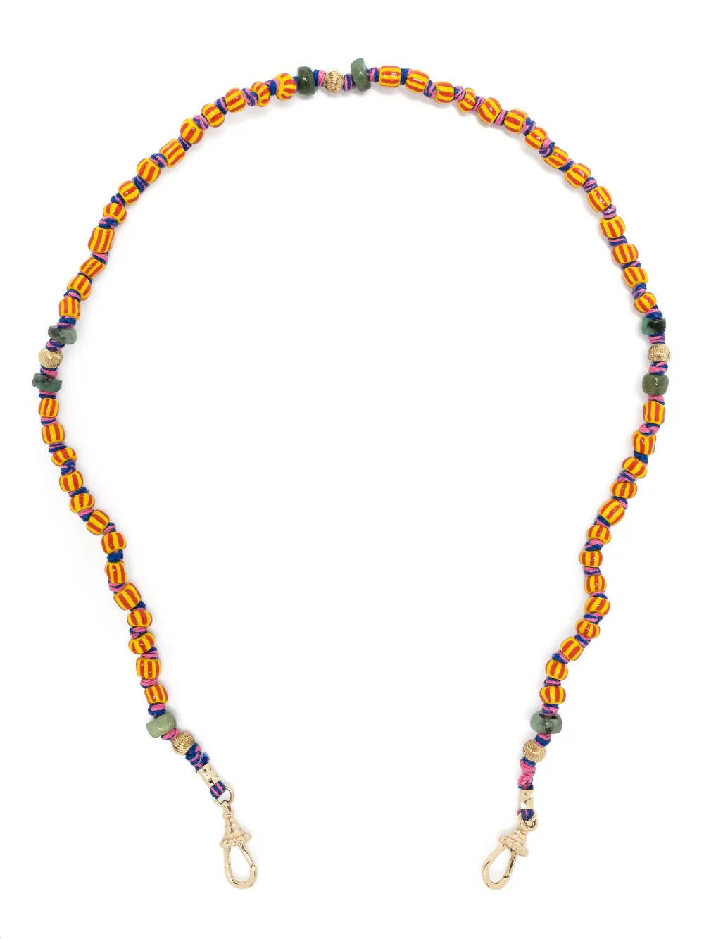 

Колье Mauli Ghana из желтого золота с бусинами Marie Lichtenberg, золотой