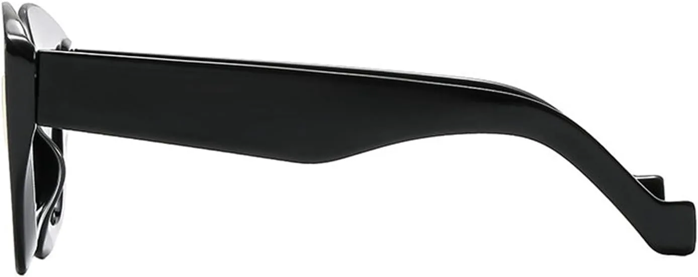 

Willochra Толстые модные солнцезащитные очки-бабочки для женщин, очки «кошачий глаз», винтажные солнцезащитные очки с эффектом губ, градиентные очки F27, Black