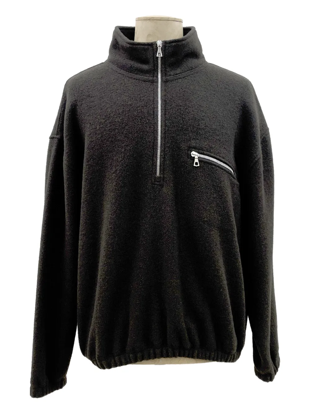 

Флисовый свитшот на молнии до половины Rier, черный