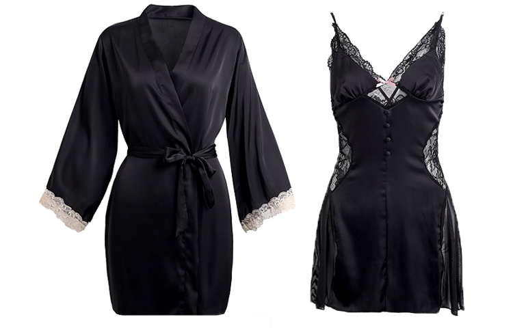 

Женский банный халат Flow Yarn, Camisole+Sleep Robe (Gift Box Set)