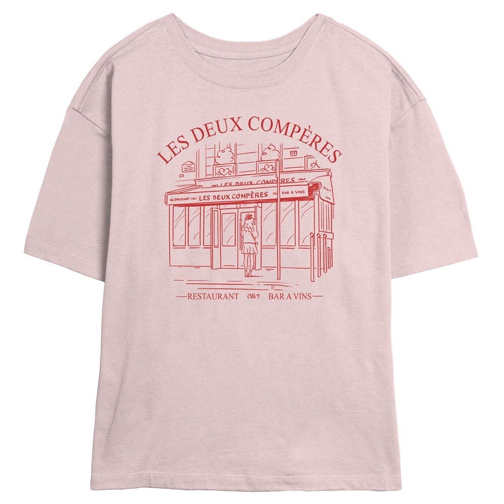

Футболка Emily In Paris для юниоров Les Deux Compères Skimmer с рисунком Licensed Character, цвет Blush