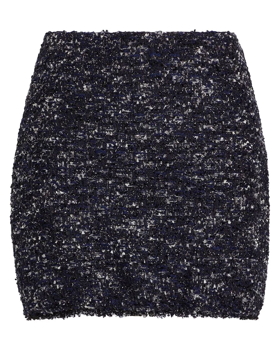 

Мини-юбка Tweed Mini Skirt With Frayed Hem 8 By Yoox, полуночно-синий