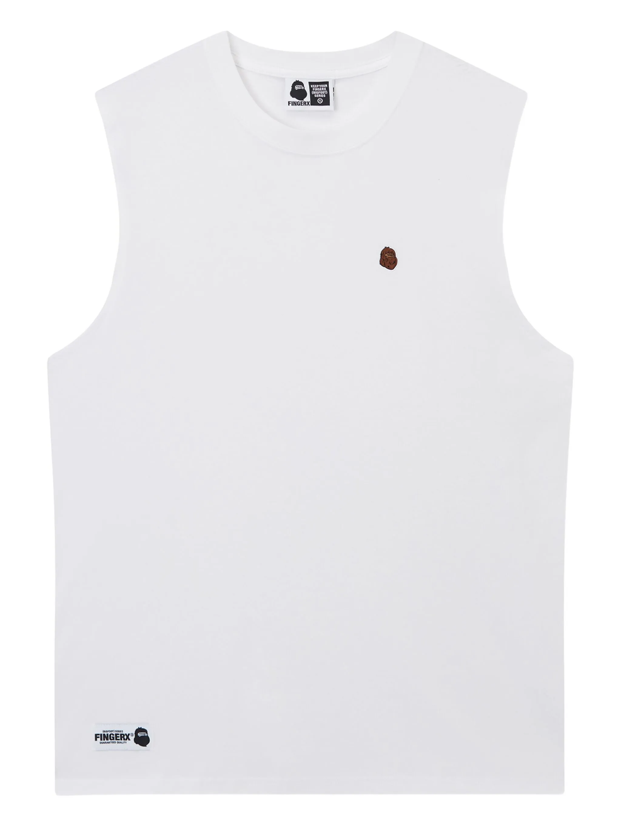 

Жилет с вышитым логотипом Fingercroxx, белый