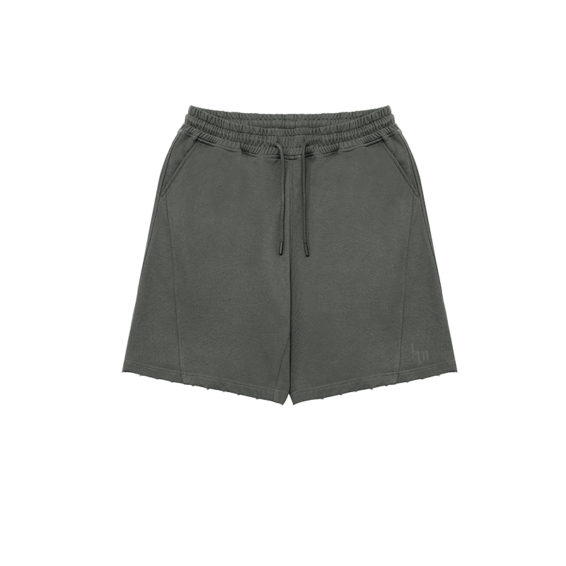 

Спортивные шорты, унисекс, средней высоты Lujiamen, темный серый[светлый wash]