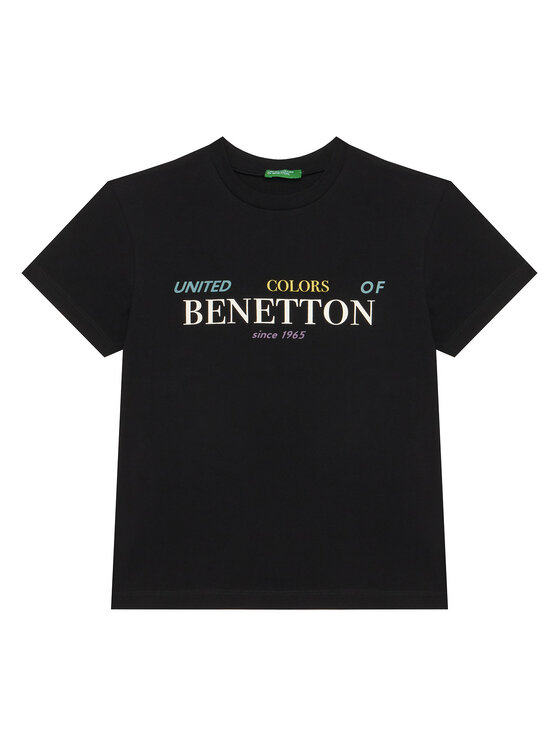 

Футболка regular fit 3I1XC10Q4 United Colors Of Benetton, черный